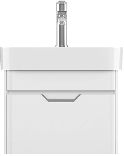 Тумба-умывальник подвесная ISVEA Fonte 57 белый 21SQS001057I+10SQ50057SV Тумба-умывальник подвесная ISVEA Fonte 57 белый 21SQS001057I+10SQ50057SV