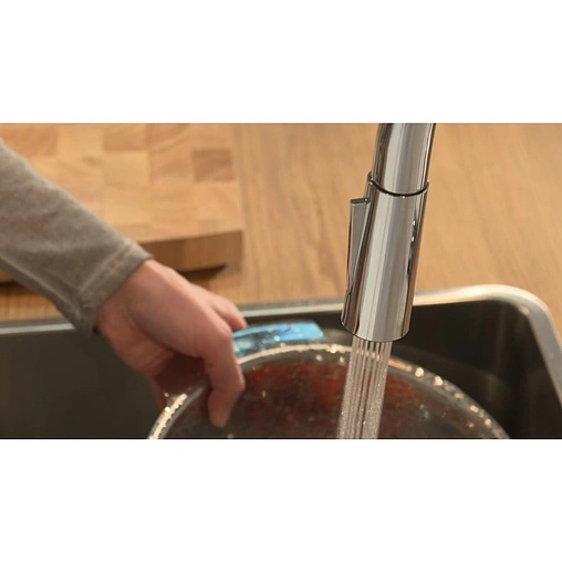 Смеситель для кухни с выдвижным изливом Hansgrohe Talis M51 200 2jet хром 72813000