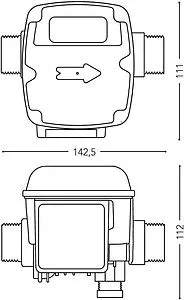 Реле потока Italtecnica SPIN SF-MMXX-64-000, 3