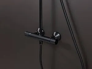 Душевая система с термостатом для душа Hansgrohe Vernis Blend 240 1jet EcoSmart чёрный матовый 26429670, 3