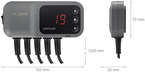 Контроллер для управления насосами отопления и ГВС Salus PC12HW