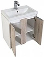 Тумба-умывальник Aquanet Клио 60 дуб кантри/белый 00195719+00187812