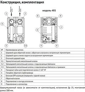 Насосный модуль с 3-х ходовым смесительным клапаном и сервоприводом 1"в х 1"в Uni-Fitt 493E2500 с насосом Uni-Fitt ECP 25/60 Насосный модуль с 3-х ходовым смесительным клапаном и сервоприводом 1"в х 1"в Uni-Fitt 493E2500 с насосом Uni-Fitt ECP 25/60, 3