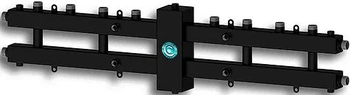 Каскадный коллектор 3 контура с гидрострелкой + 3 коллекторных контура 1&quot;н x 1&quot;н Север-BKM2+1 1925080