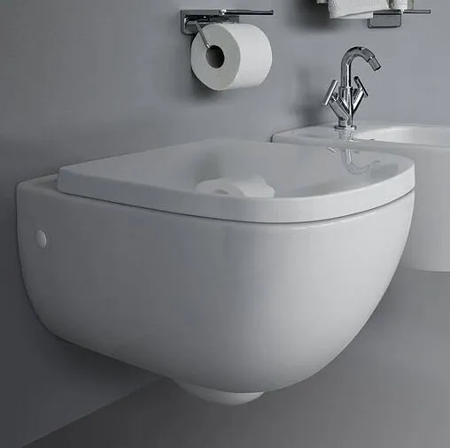 Унитаз подвесной безободковый Laufen Palomba Rimless c покрытием LCC белый 8.2080.2.400.000.1