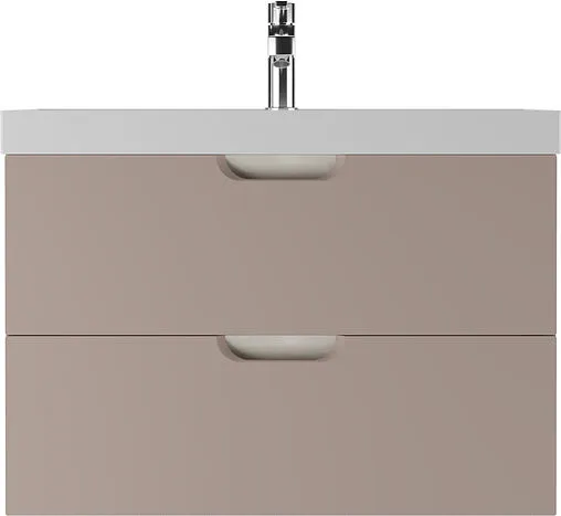 Тумба-умывальник подвесной Домино Dune 80 латте DD2509T+4627173210188