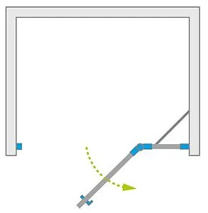 Дверь в нишу 1300мм прозрачное стекло Radaway Essenza New DWJ 130 R 385017-01-01R, 3