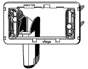 Крышка с контейнером для гигиенических таблеток Viega Prevista 8315.9 758684, 2