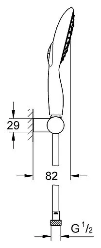 Душевой набор Grohe Power&amp;Soul хром 27742000