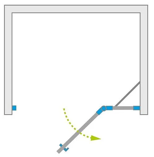 Дверь в нишу 1300мм прозрачное стекло Radaway Essenza New DWJ 130 R 385017-01-01R