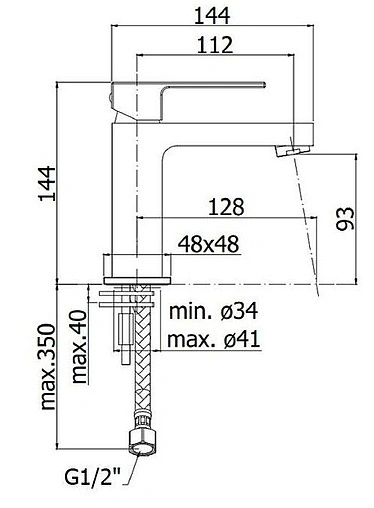 Смеситель для раковины Paffoni Elle хром EL071CR