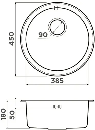 Мойка кухонная Omoikiri Toya 45-U-IN нержавеющая сталь 4993064