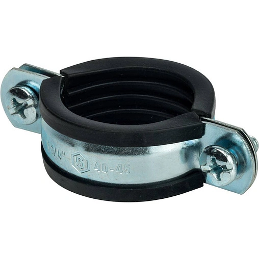 Хомут сантехнический обрезиненный 1¼&quot; (40-45мм) Stout SAC-0020-100114