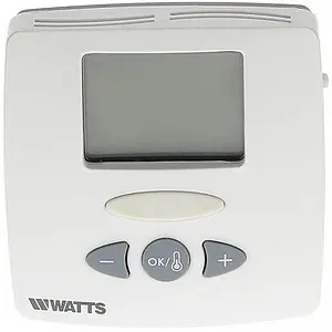 Проводной комнатный терморегулятор НО/НЗ 230В WATTS WFHT-LCD SEN белый 10021110 Проводной комнатный терморегулятор НО/НЗ 230В WATTS WFHT-LCD SEN белый 10021110, 1