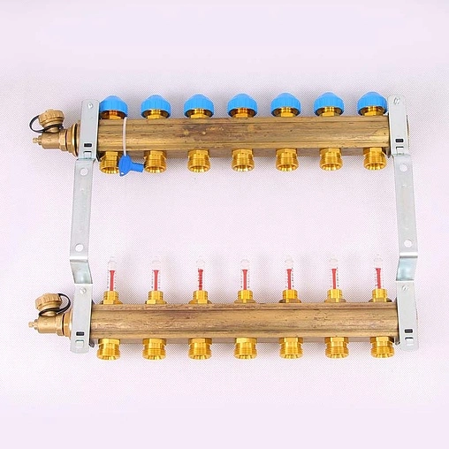 Группа коллекторная с расходомерами 7 отводов 1&quot;в/в x ¾&quot;ек Watts HKV/T 10004201
