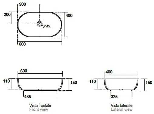 Раковина Kerasan Nolita 60 Bruno matt 534388