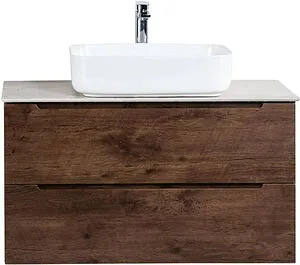 Тумба-умывальник подвесная BelBagno ETNA 100 Rovere Moro ETNA-1000-2C-SO-RW-P+, 1