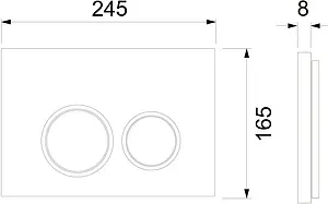 Инсталляция для подвесного унитаза Set 4 в 1 TECEspring R K955101 с кнопкой хром глянцевый Инсталляция для подвесного унитаза Set 4 в 1 TECEspring R K955101 с кнопкой хром глянцевый, 3