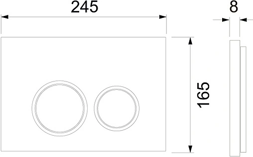 Инсталляция для подвесного унитаза Set 4 в 1 TECEspring R K955101 с кнопкой хром глянцевый