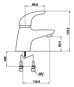 Смеситель для раковины Timo Premi хром 0021F Смеситель для раковины Timo Premi хром 0021F, 2