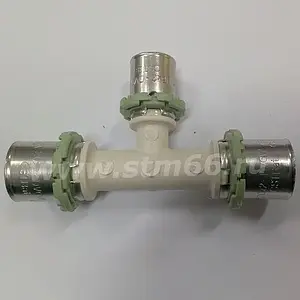 Тройник пресс редукционный 20мм x 16мм x 20мм Comap SkinPress PPSU P130RL201620 Тройник пресс редукционный 20мм x 16мм x 20мм Comap SkinPress PPSU P130RL201620, 2
