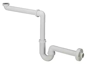 Сифон трубный для раковины Viega 5729 белый 606220 Сифон трубный для раковины Viega 5729 белый 606220, 1