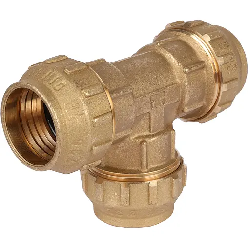 Тройник компрессионный соединительный 32мм x 32мм x 32мм Tiemme 3400022