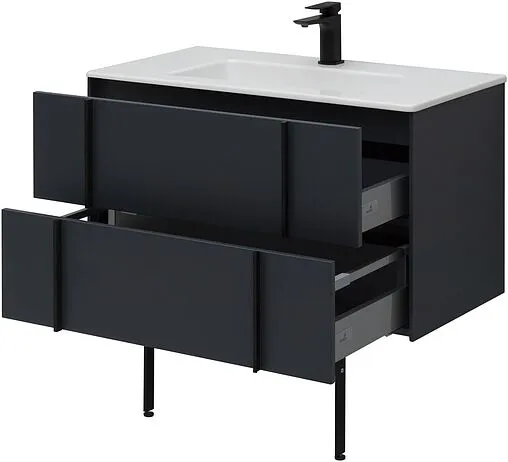 Тумба под умывальник подвесной Allen Brau Reality 90 антрацит 1.32006.AM