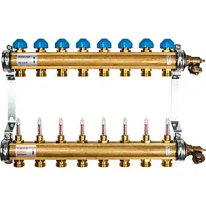 Группа коллекторная с расходомерами 8 отводов 1"в/в x ¾"ек Watts HKV/T 10004202 Группа коллекторная с расходомерами 8 отводов 1"в/в x ¾"ек Watts HKV/T 10004202, 1