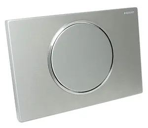 Клавиша смыва для унитаза Geberit Sigma 10 115.758.SN.5 кнопка/матовый нерж. сталь, кольцо/полированная нерж. сталь, 3