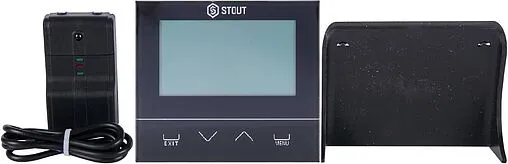 Беспроводной комнатный двухпозиционный регулятор котла Stout ST-292v2 черный STE-0101-029222