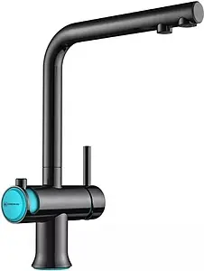 Смеситель для кухни с подключением к фильтру Omoikiri Hotaru-B вороненая сталь 4994029, 1