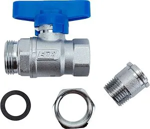 Кран шаровый с американкой ¾"в x ¾"н синий Far FS 3079 34BC Кран шаровый с американкой ¾"в x ¾"н синий Far FS 3079 34BC, 3