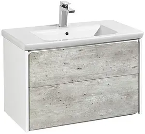 Тумба под умывальник подвесная Roca Ronda 80 белый/бетон ZRU9303004 Тумба под умывальник подвесная Roca Ronda 80 белый/бетон ZRU9303004, 1
