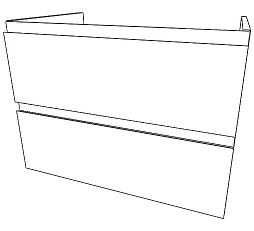 Тумба-умывальник подвесная Домино Graffo 70 светло-серый DGr2420T+4627173210171