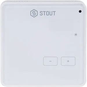 Беспроводной комнатный терморегулятор Stout R-8z белый STE-0101-008003, 1