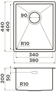 Мойка кухонная Omoikiri Taki 38-U/IF-LG светлое золото 4973092, 2