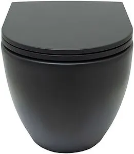 Унитаз подвесной безободковый Allen Brau Reality черный матовый 4.32006.31 Унитаз подвесной безободковый Allen Brau Reality черный матовый 4.32006.31, 4