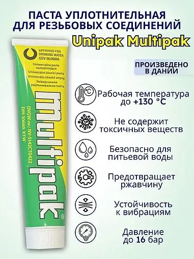Паста уплотнительная 50г Unipak Multipak 5526008