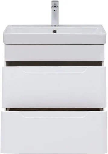 Тумба под умывальник подвесная Aquanet София 60 белый глянец 00288905