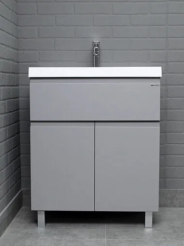 Тумба-умывальник напольный Домино Graffo 70 светло-серый DGr2414T+4670142930037