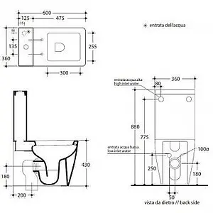 Чаша унитаза Kerasan Ego белый 321701 Чаша унитаза Kerasan Ego белый 321701, 2