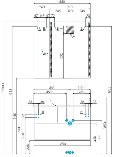 Зеркало с подсветкой Aquaton Терра 61 дуб кантри 1A247302TEDY0
