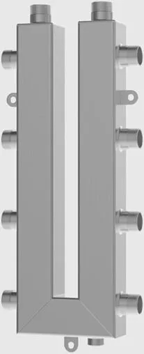 Коллектор распределительный кольцевой 4 контура 1&quot;н x 1&quot;н Север-KLK4(Aisi) 1915088