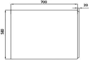 Панель для ванны боковая BERGES 70 белый 051005, 2