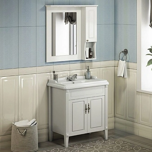 Тумба-умывальник напольная Comforty Палермо 80 белый 00004139245CF