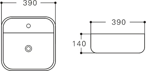 Раковина Aquanet City 39 белый CITY-2 Раковина Aquanet City 39 белый CITY-2