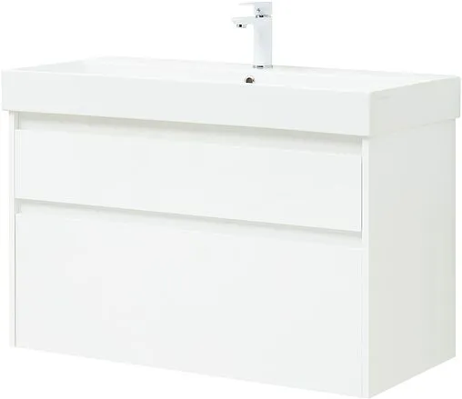 Тумба-умывальник Aquanet Nova Lite 100 белый 00249940+