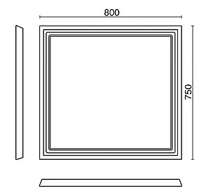 Зеркало с подсветкой Kerama Marazzi Provence 80 синий PR.mi.80\BLU Зеркало с подсветкой Kerama Marazzi Provence 80 синий PR.mi.80\BLU, 2