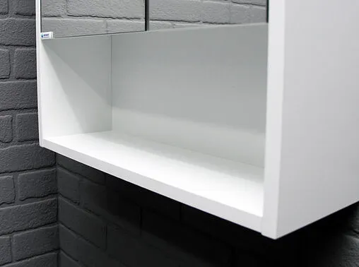 Шкаф-зеркало Айсберг Ева 50 белый DA5920HZ